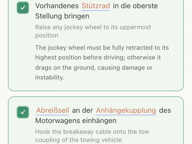 FahrKlar Every option explained
