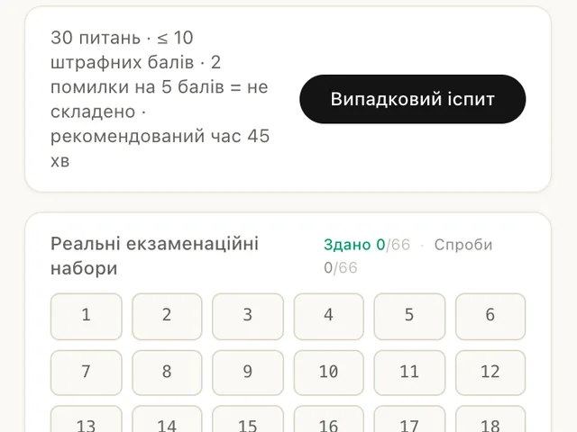 FahrKlar Пробний іспит