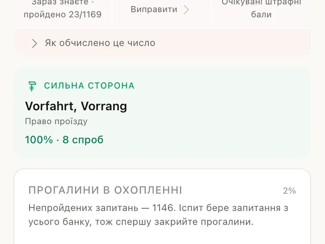 FahrKlar Звіт про навчання