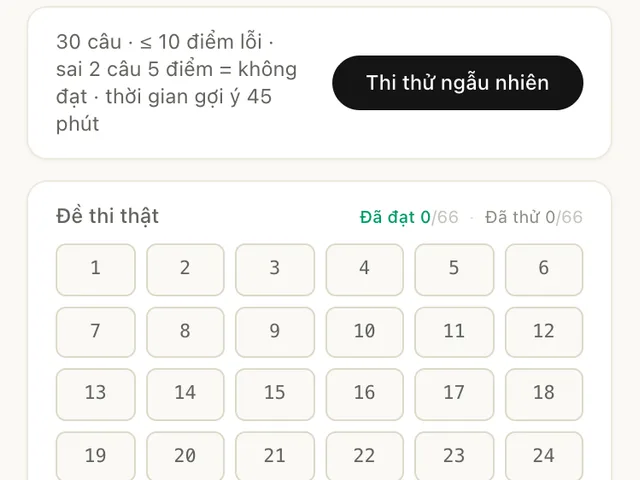 FahrKlar Thi thử