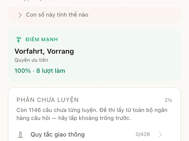 FahrKlar Báo cáo học tập