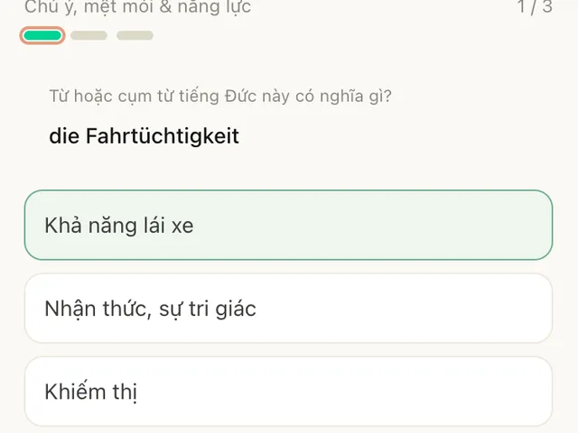 FahrKlar Luyện từ vựng