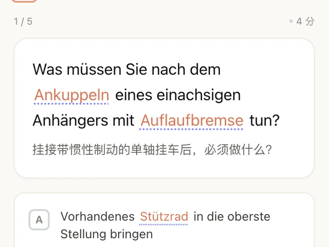 FahrKlar 德语原题，中文对照