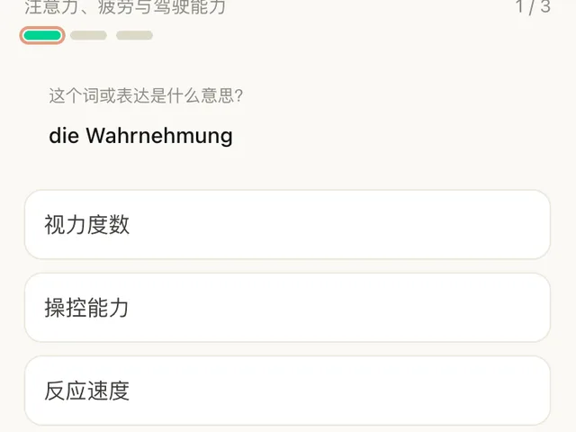 FahrKlar 词汇精练