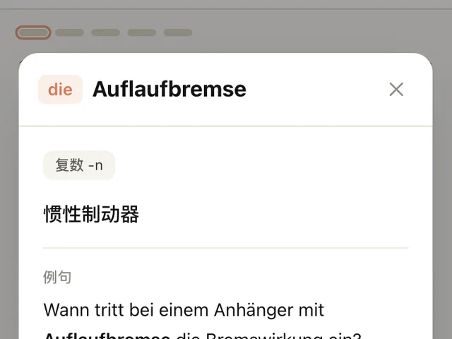 FahrKlar 生词卡